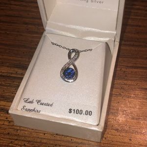 Sapphire Pendant Necklace